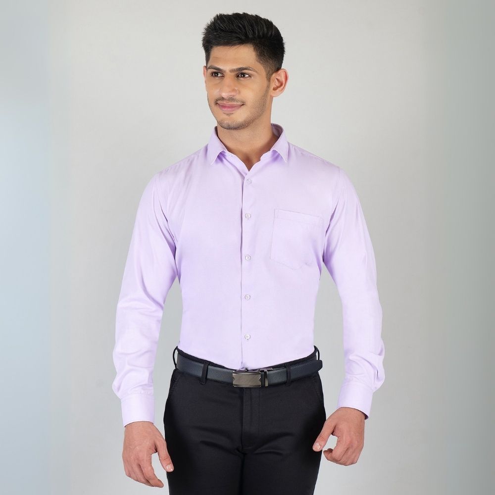Young & Formal by Cambridge Structured Formal Shirt – Slim Fit, Full Sleeve | Premium Texture for Daily Corporate Style | YF00009SF