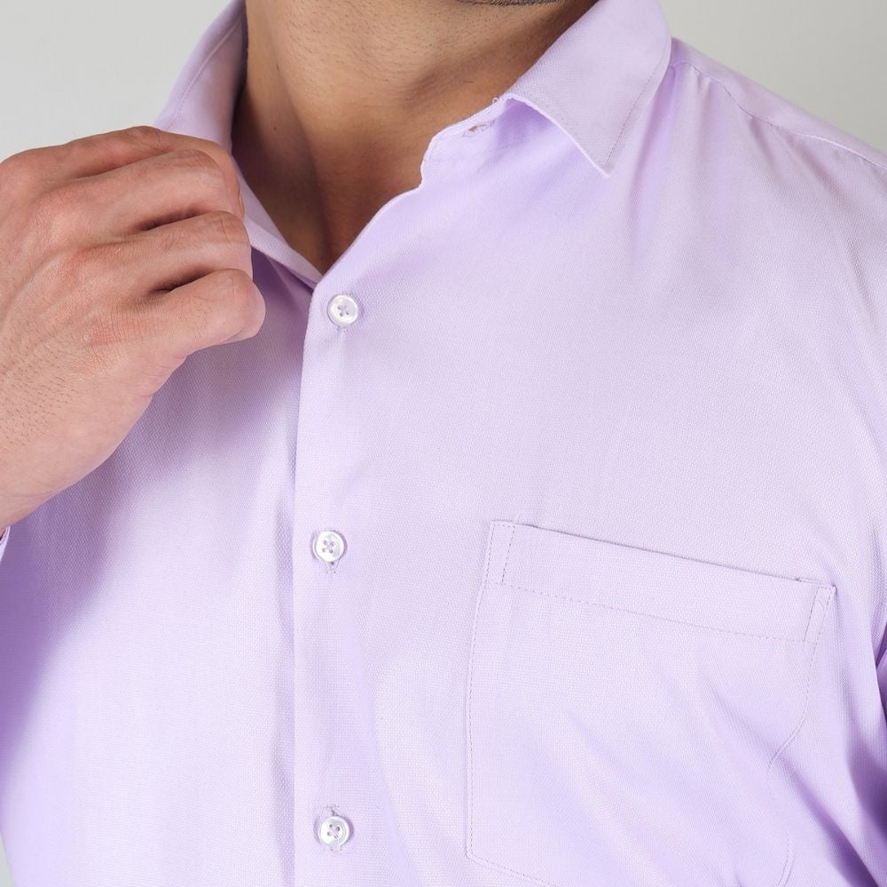 Young & Formal by Cambridge Structured Formal Shirt – Slim Fit, Full Sleeve | Premium Texture for Daily Corporate Style | YF00009SF