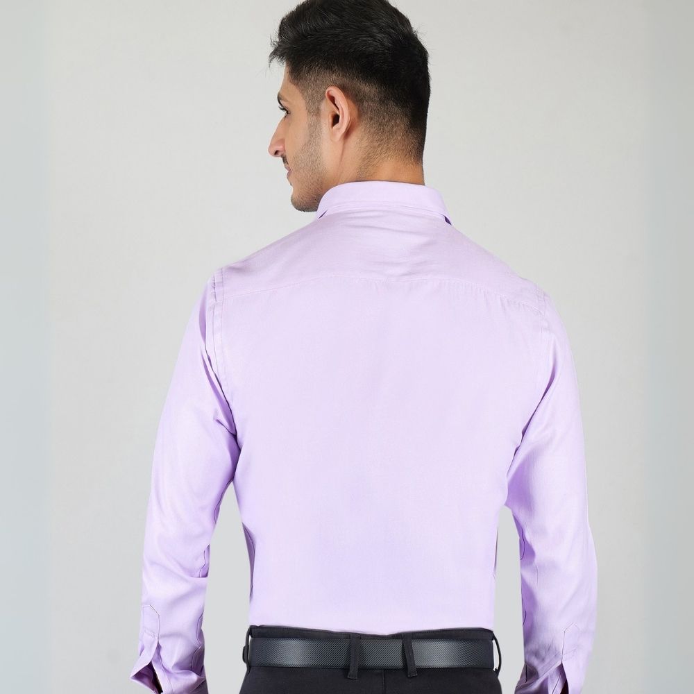 Young & Formal by Cambridge Structured Formal Shirt – Slim Fit, Full Sleeve | Premium Texture for Daily Corporate Style | YF00009SF