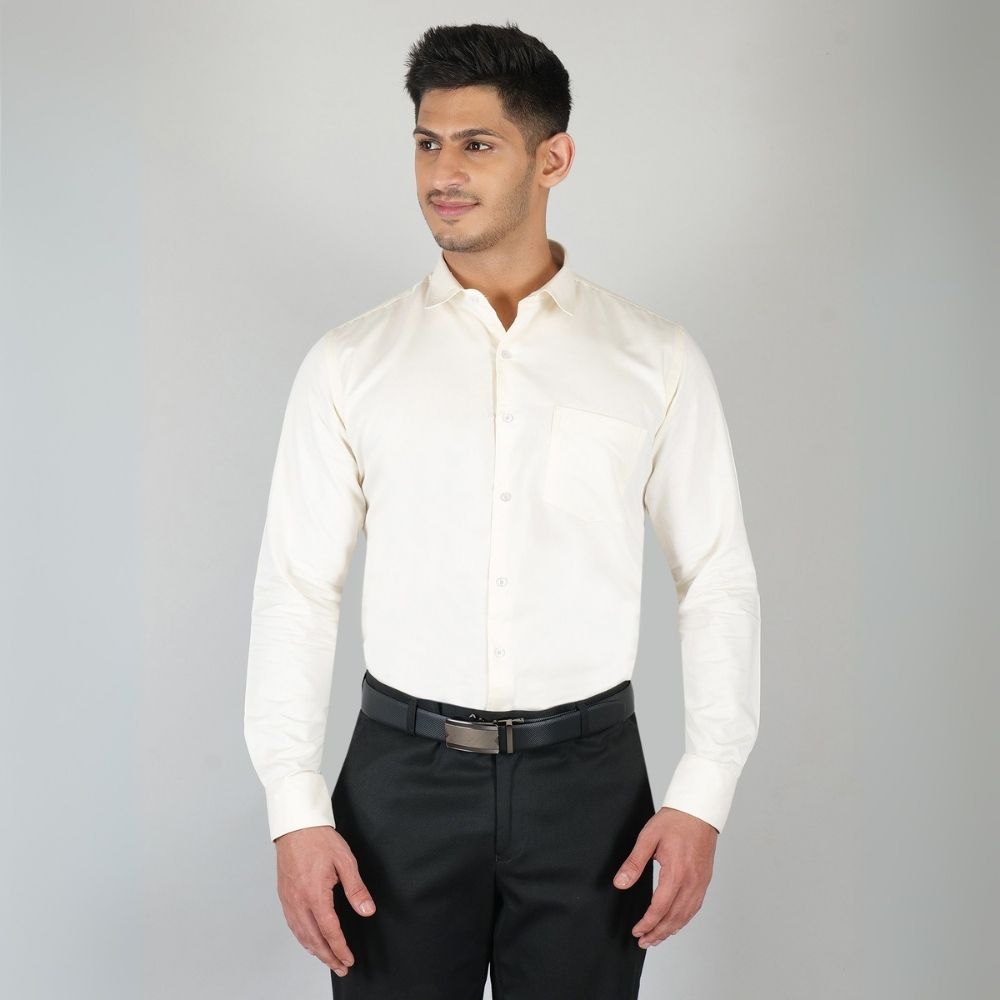 Young & Formal by Cambridge Formal Shirt – Slim Fit, Long Sleeve | Ideal for Office Hours, Business Dinners & Semi-Formal Events | YF00004SF