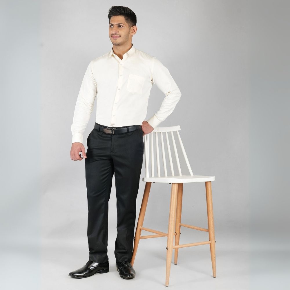 Young & Formal by Cambridge Formal Shirt – Slim Fit, Long Sleeve | Ideal for Office Hours, Business Dinners & Semi-Formal Events | YF00004SF