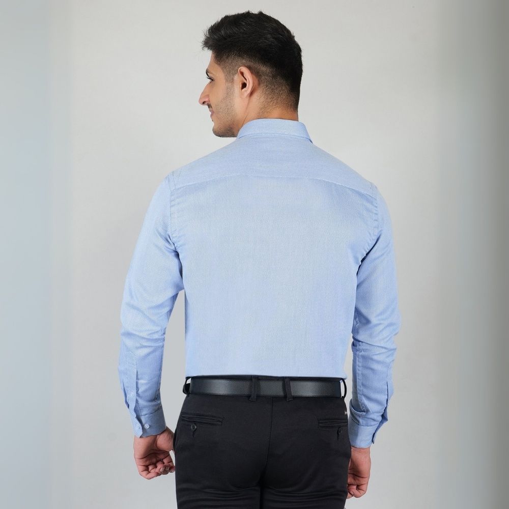 Young & Formal by Cambridge Formal Shirt – Slim Fit, Full Sleeves | Sharp Business Shirt for Daily Professional Use | YF00007SF