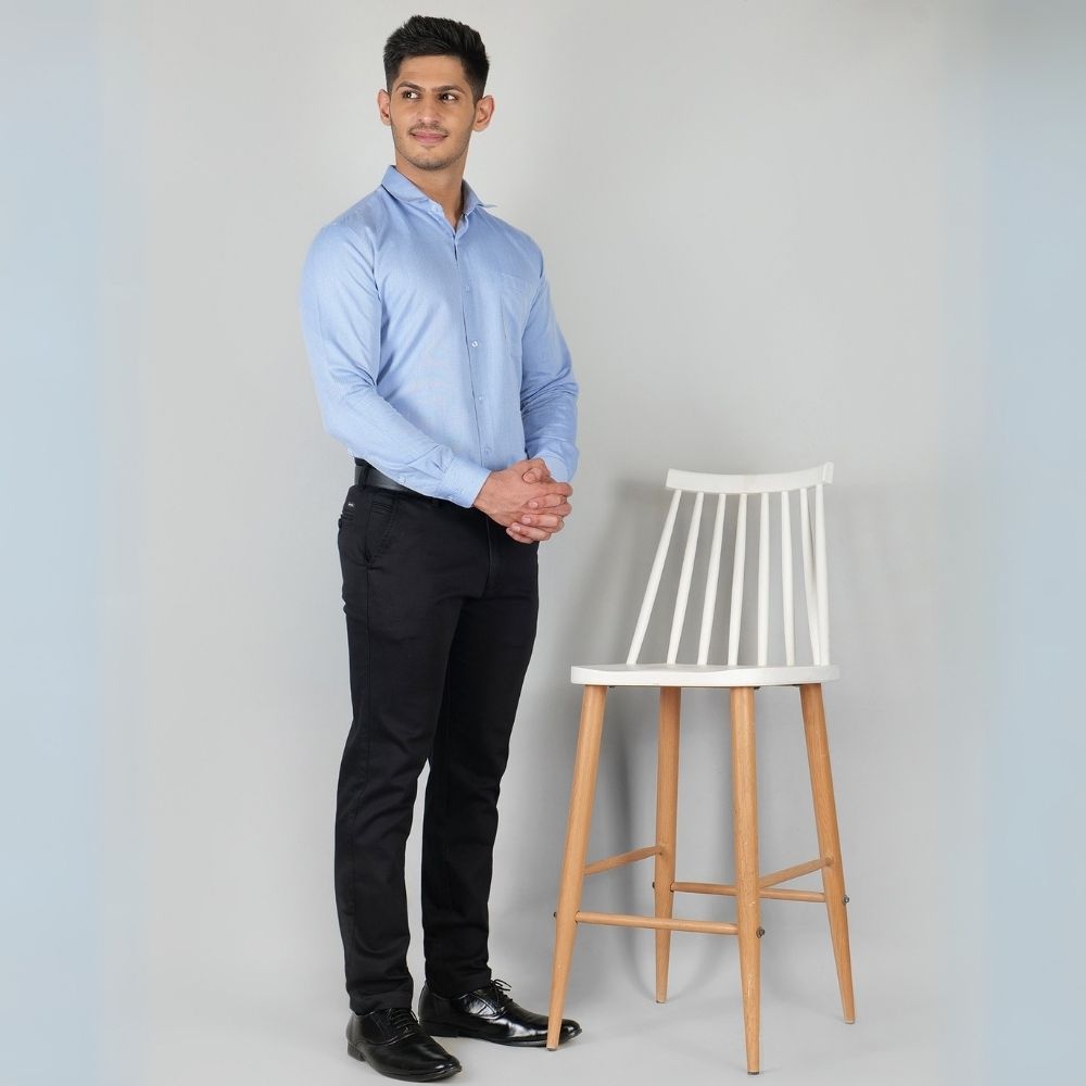 Young & Formal by Cambridge Formal Shirt – Slim Fit, Full Sleeves | Sharp Business Shirt for Daily Professional Use | YF00007SF