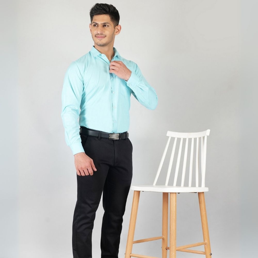 Young & Formal by Cambridge Classic Formal Shirt – Slim Fit, Full Sleeve | Designed for Desk Days & Quick Business Meetings | YF00010SF