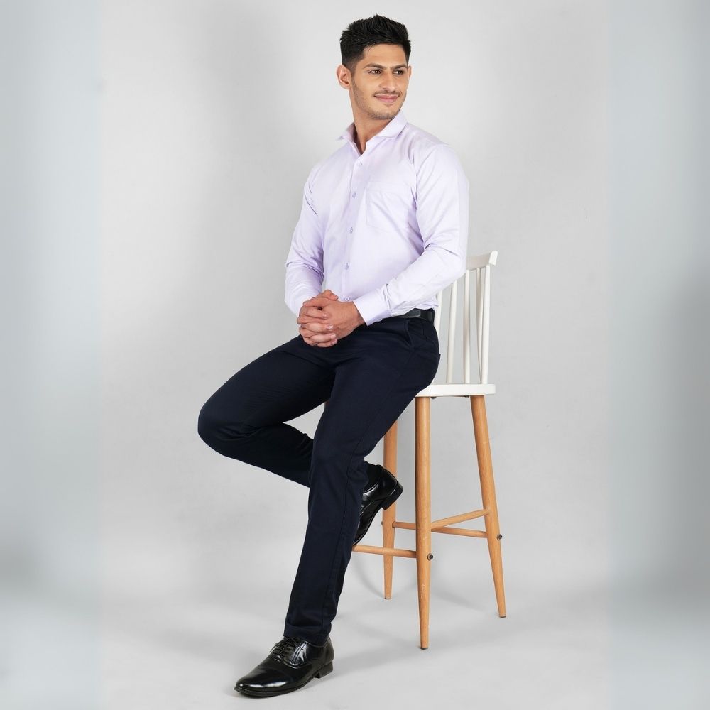 Young & Formal by Cambridge Formal Shirt – Slim Fit, Long Sleeve | Ideal for Office Hours, Business Dinners & Semi-Formal Events | YF00004SF