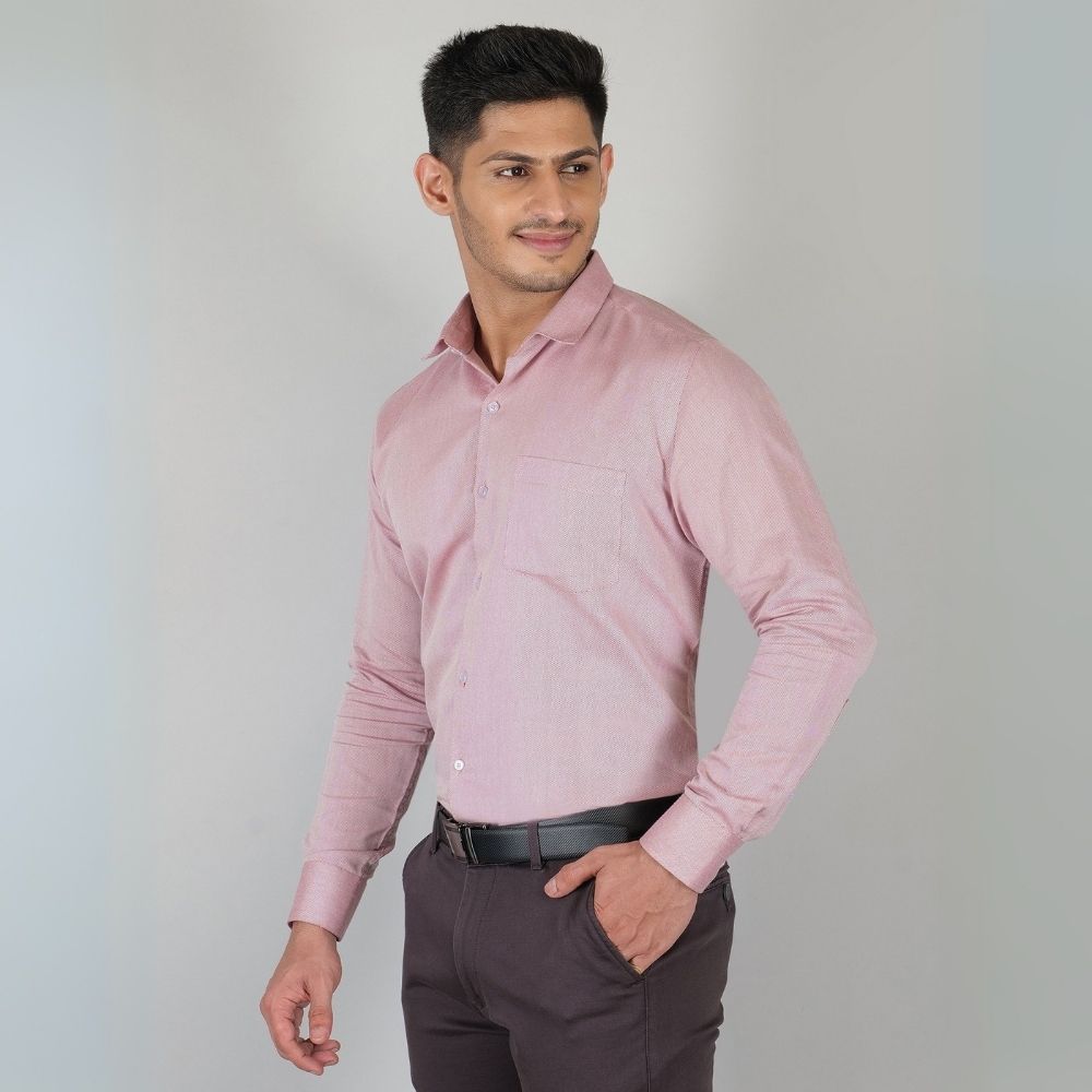 Young & Formal by Cambridge Formal Shirt – Slim Fit, Full Sleeves | Sharp Business Shirt for Daily Professional Use | YF00007SF