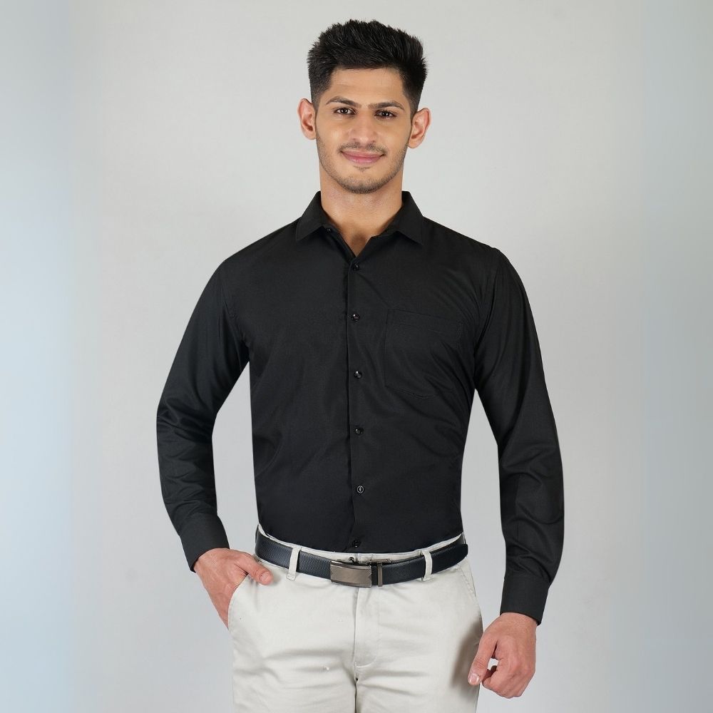 Young & Formal by Cambridge Formal Shirt – Slim Fit, Full Sleeve | Lightweight and Comfortable for Summer Workdays | YF00008SF