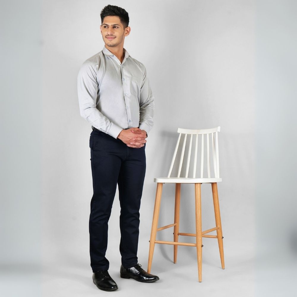 Young & Formal by Cambridge Formal Shirt – Slim Fit, Long Sleeve | Ideal for Office Hours, Business Dinners & Semi-Formal Events | YF00004SF