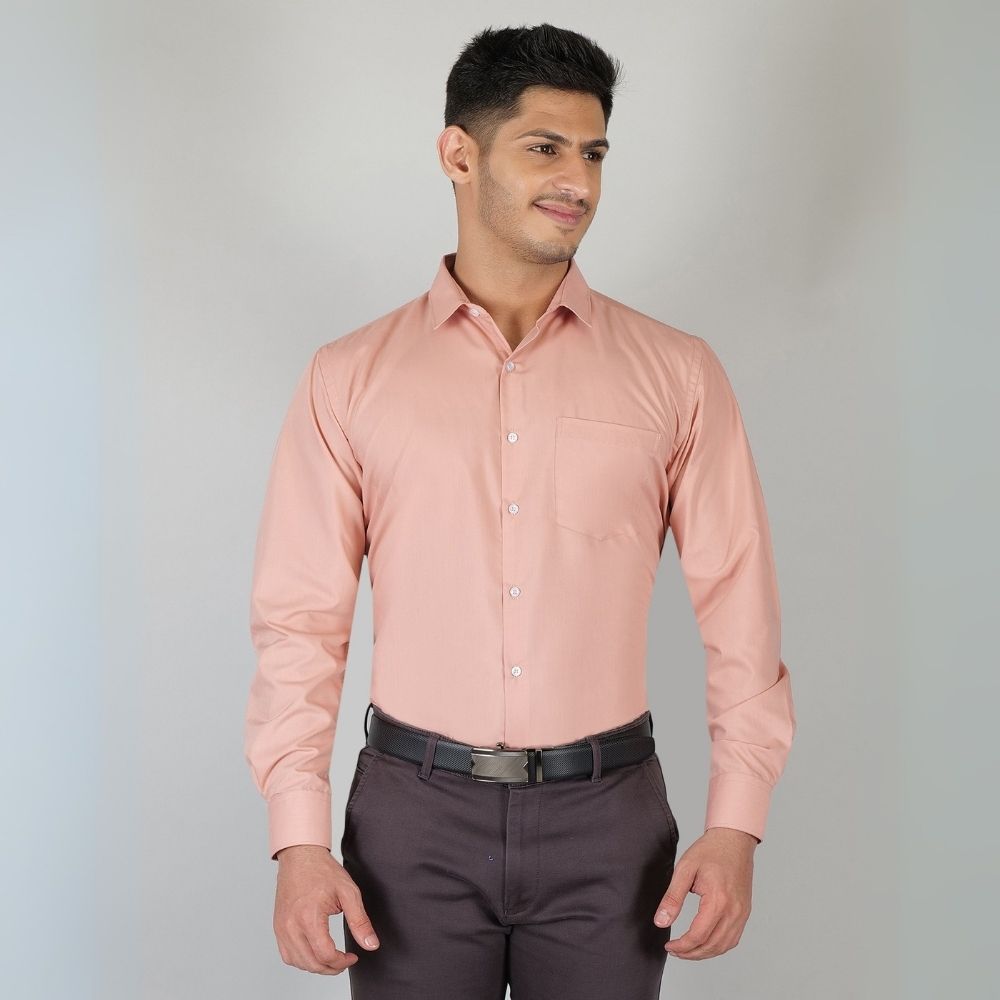 Young & Formal by Cambridge Formal Shirt – Slim Fit, Full Sleeve | Lightweight and Comfortable for Summer Workdays | YF00008SF