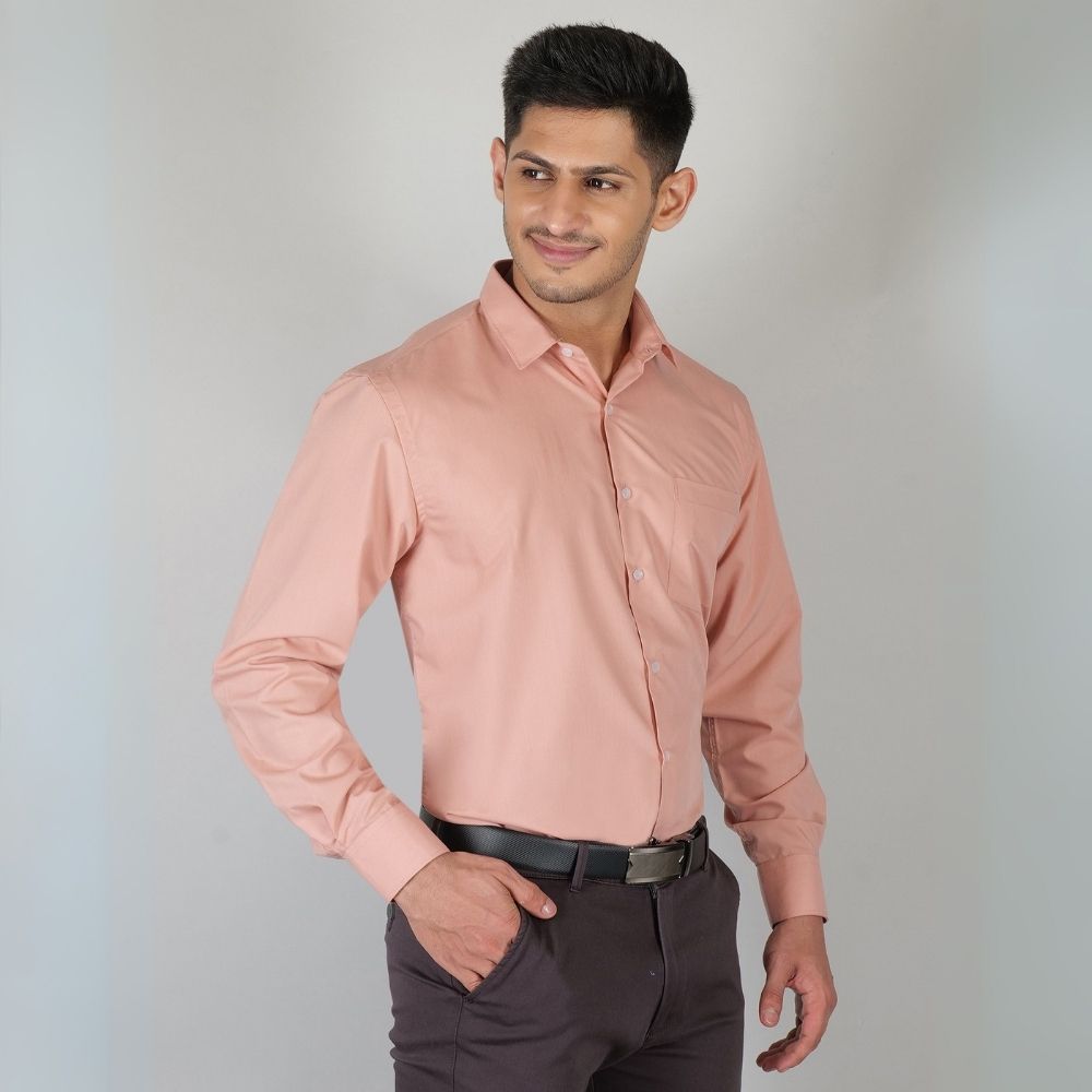 Young & Formal by Cambridge Formal Shirt – Slim Fit, Full Sleeve | Lightweight and Comfortable for Summer Workdays | YF00008SF
