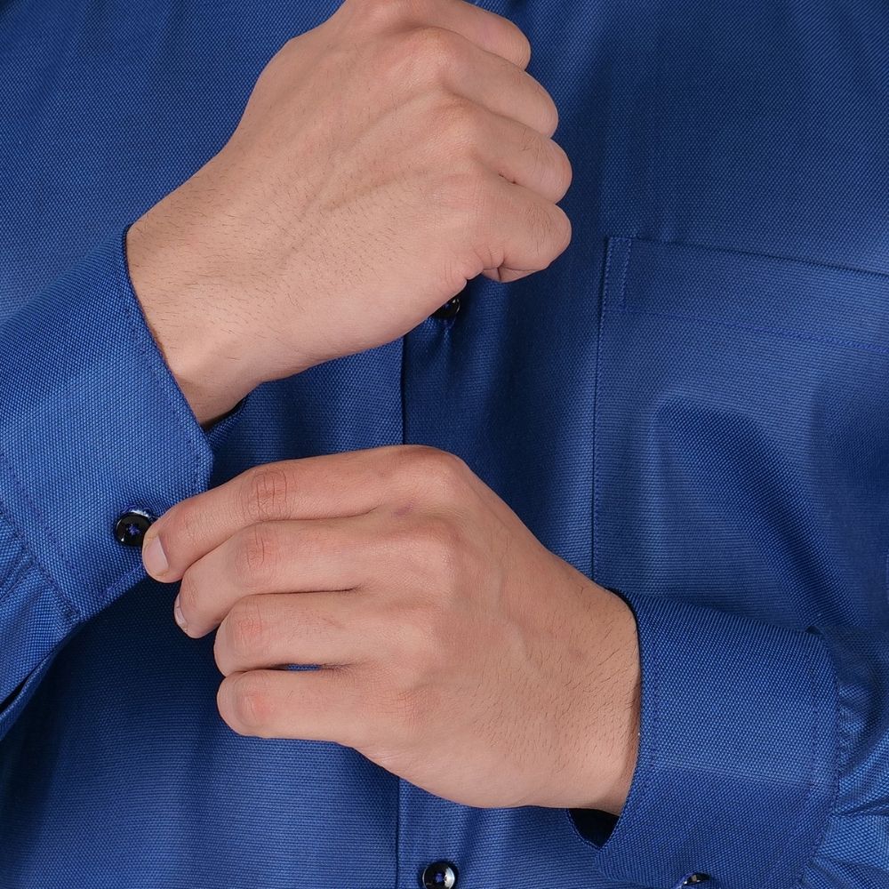 Young & Formal by Cambridge Structured Formal Shirt – Slim Fit, Full Sleeve | Premium Texture for Daily Corporate Style | YF00009SF