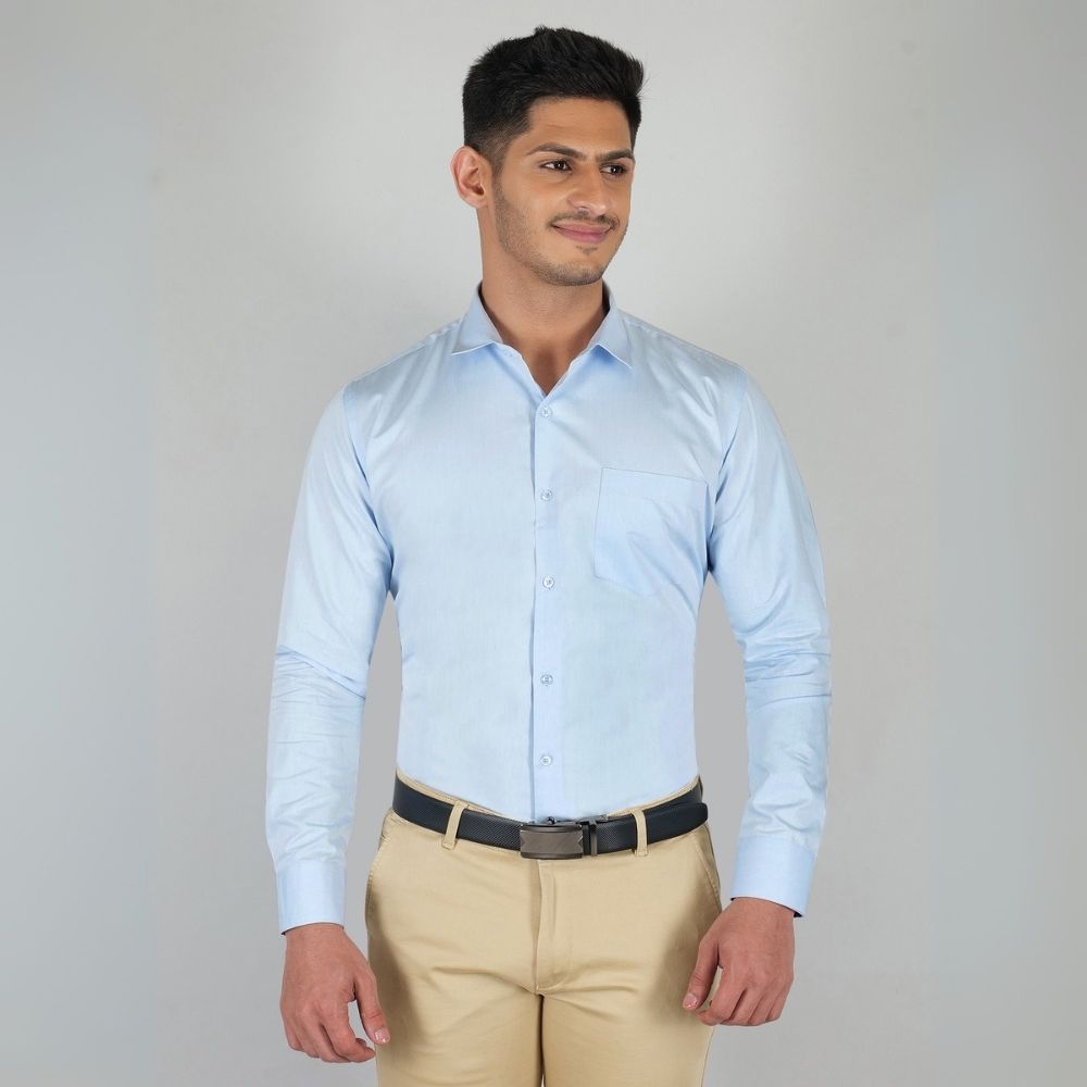 Young & Formal by Cambridge Formal Shirt – Slim Fit, Long Sleeve | Ideal for Office Hours, Business Dinners & Semi-Formal Events | YF00004SF