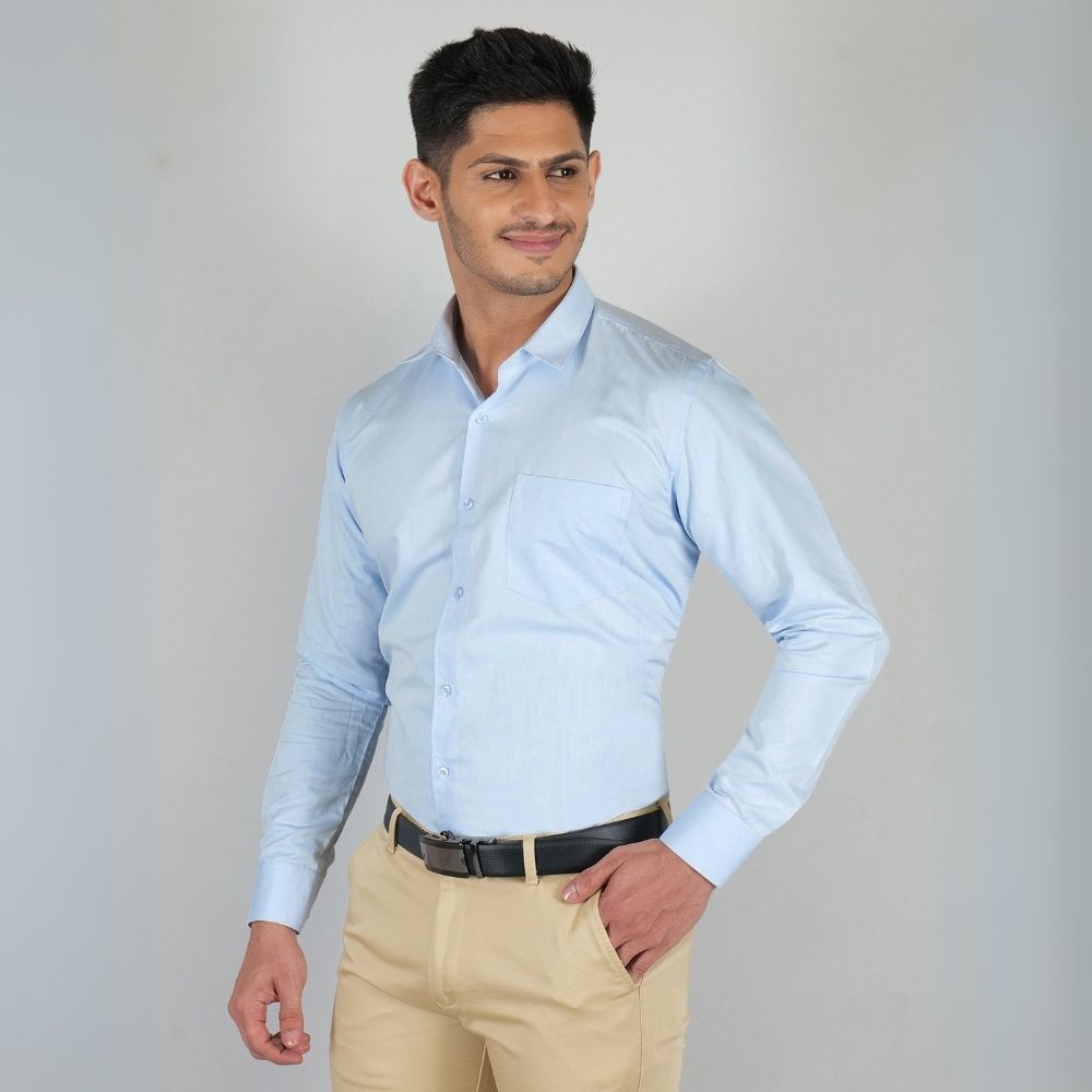 Young & Formal by Cambridge Formal Shirt – Slim Fit, Long Sleeve | Ideal for Office Hours, Business Dinners & Semi-Formal Events | YF00004SF