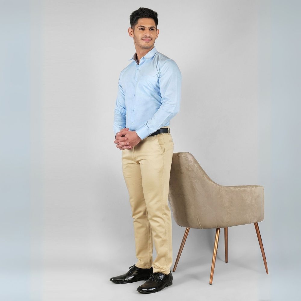 Young & Formal by Cambridge Formal Shirt – Slim Fit, Long Sleeve | Ideal for Office Hours, Business Dinners & Semi-Formal Events | YF00004SF