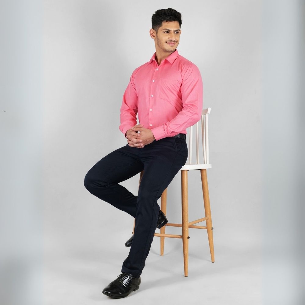 Young & Formal by Cambridge Classic Formal Shirt – Slim Fit, Full Sleeve | Designed for Desk Days & Quick Business Meetings | YF00010SF