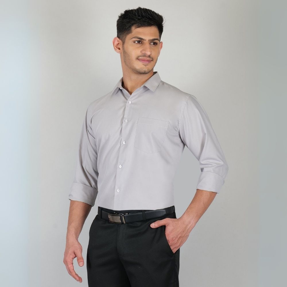 Young & Formal by Cambridge Formal Shirt – Slim Fit, Full Sleeve | Lightweight and Comfortable for Summer Workdays | YF00008SF