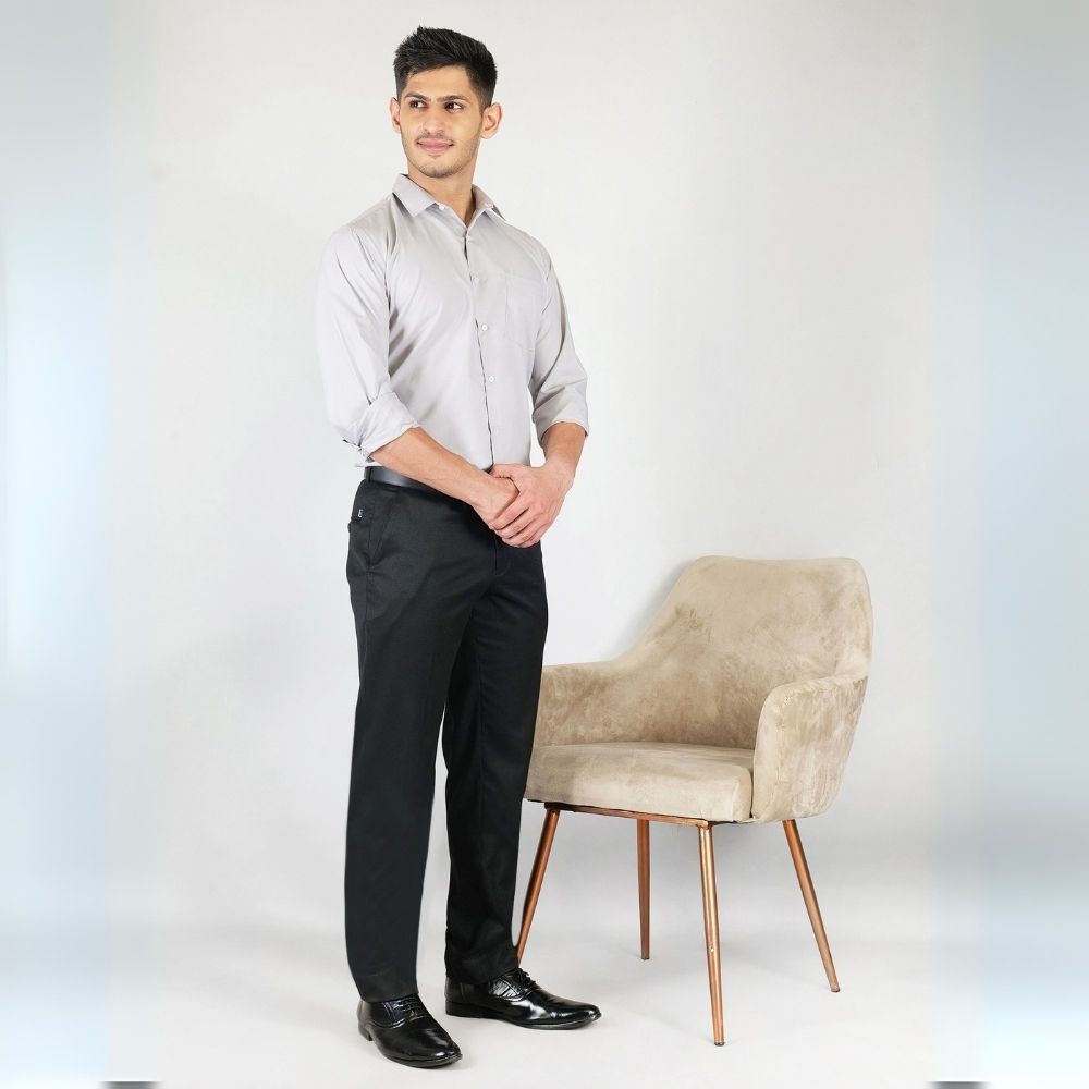 Young & Formal by Cambridge Formal Shirt – Slim Fit, Full Sleeve | Lightweight and Comfortable for Summer Workdays | YF00008SF