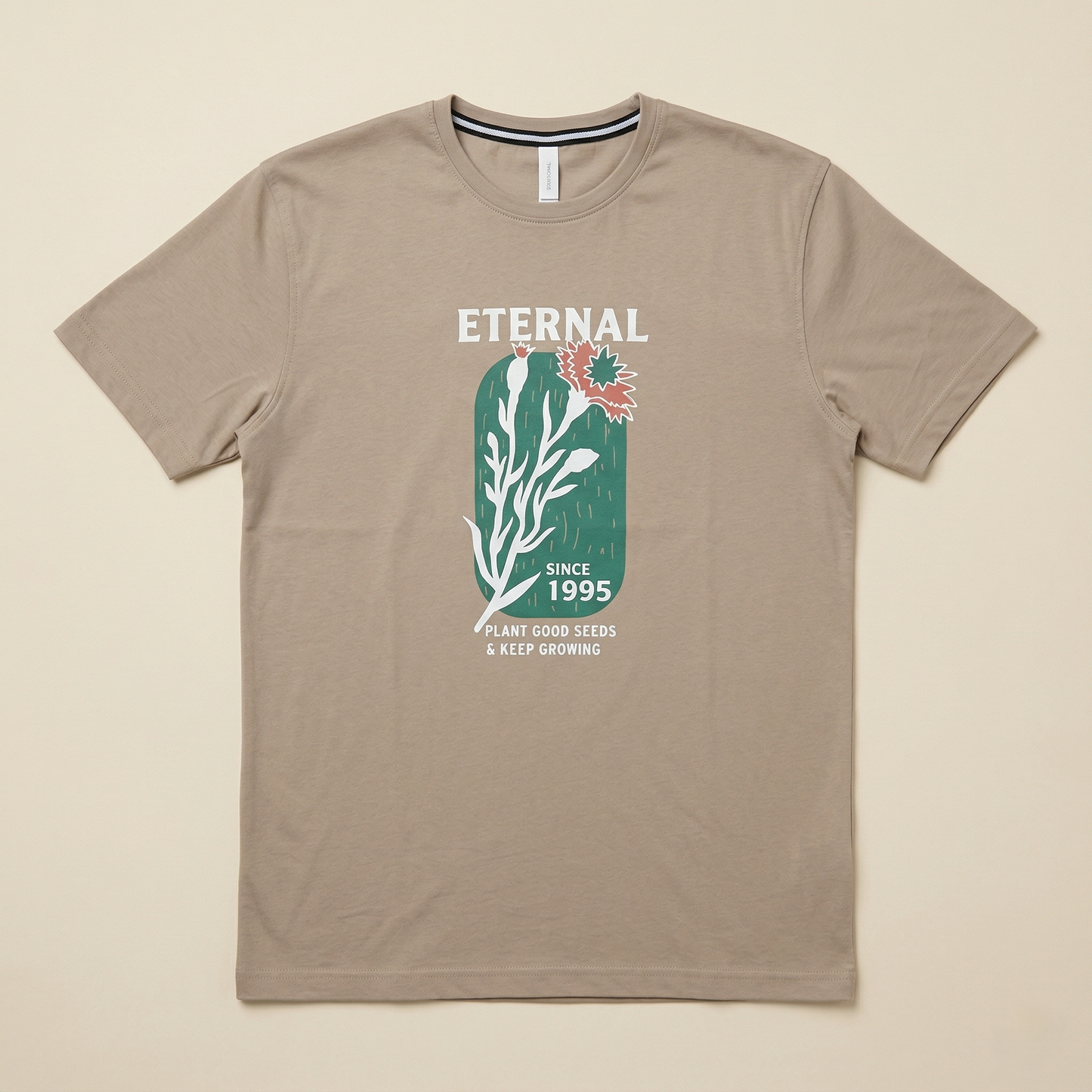 Men’s Premium Printed Cotton-Stretch T-Shirt -(TSSR G-RN)