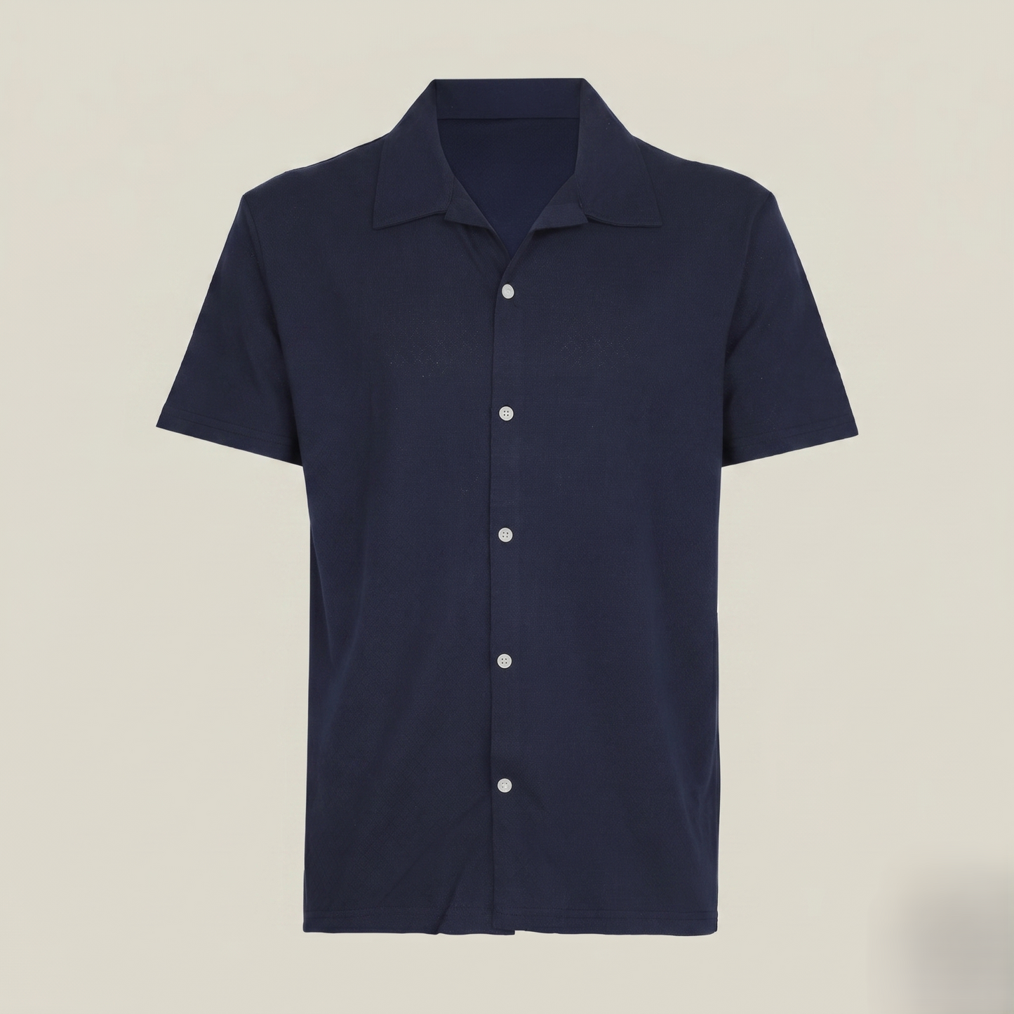 Smart-Casual Full-Button Polo Shirt (TSSJ114)