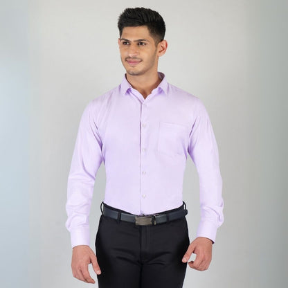 Young & Formal by Cambridge  Structured Formal Shirt – Slim Fit, Full Sleeve | Premium Texture for Daily Corporate Style | YF00009SF