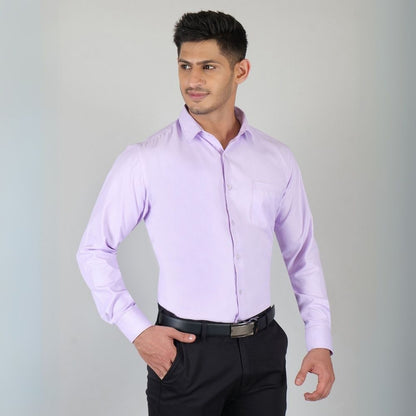Young & Formal by Cambridge  Structured Formal Shirt – Slim Fit, Full Sleeve | Premium Texture for Daily Corporate Style | YF00009SF