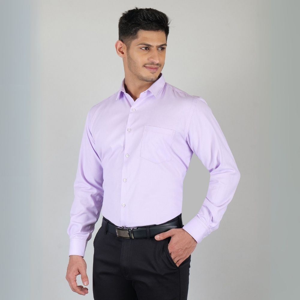 Young & Formal by Cambridge  Structured Formal Shirt – Slim Fit, Full Sleeve | Premium Texture for Daily Corporate Style | YF00009SF