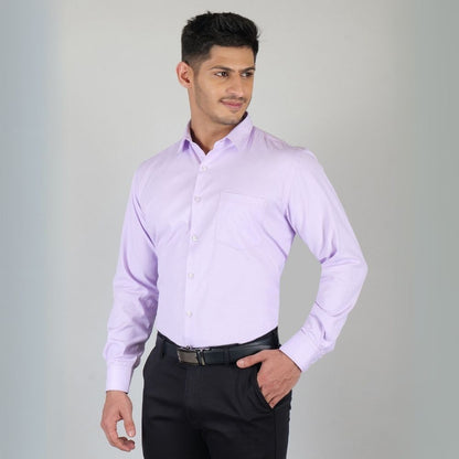 Young & Formal by Cambridge  Structured Formal Shirt – Slim Fit, Full Sleeve | Premium Texture for Daily Corporate Style | YF00009SF