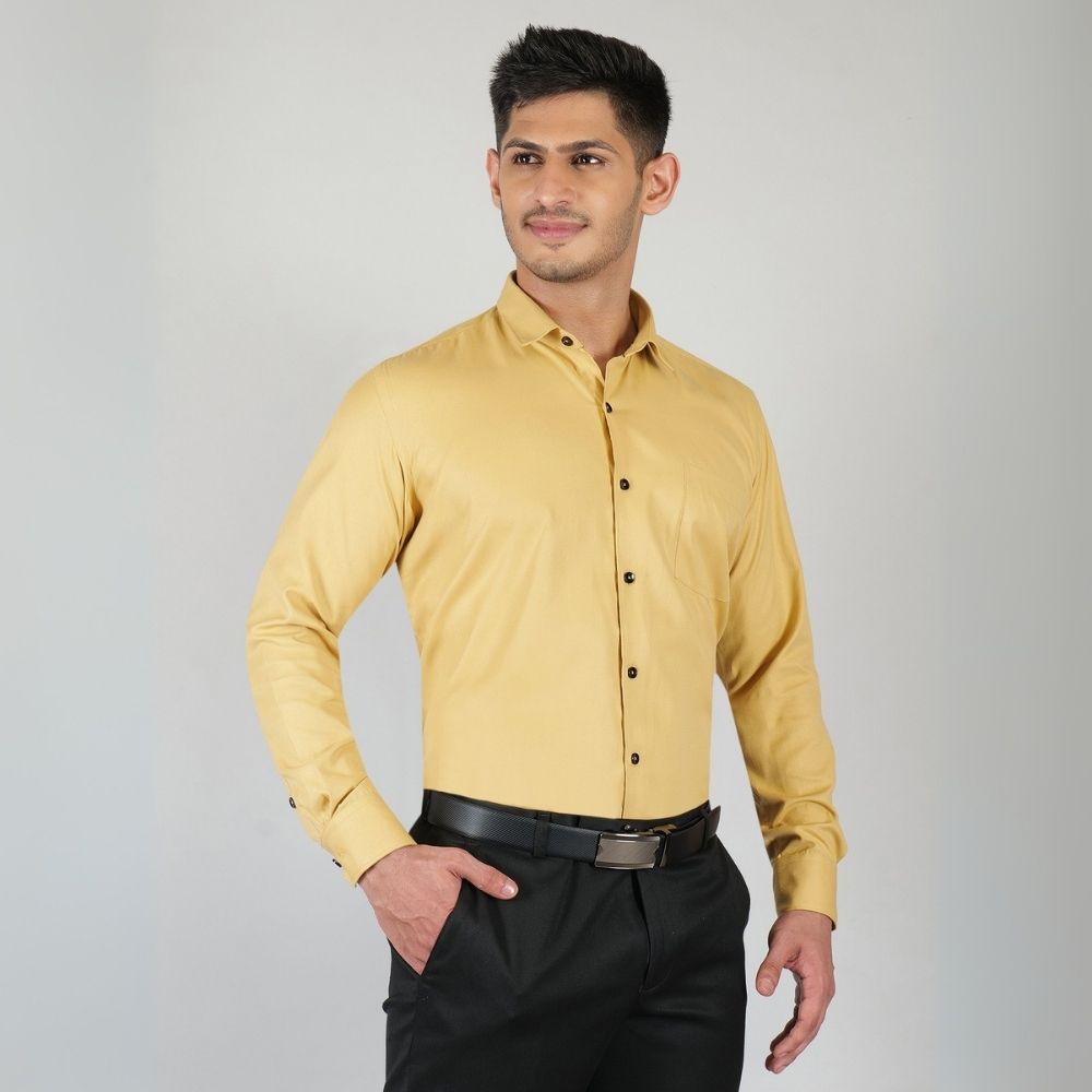 Young & Formal by Cambridge  Formal Shirt – Slim Fit, Long Sleeves | Perfect for Presentations, Interviews & Corporate Use | YF00002SF