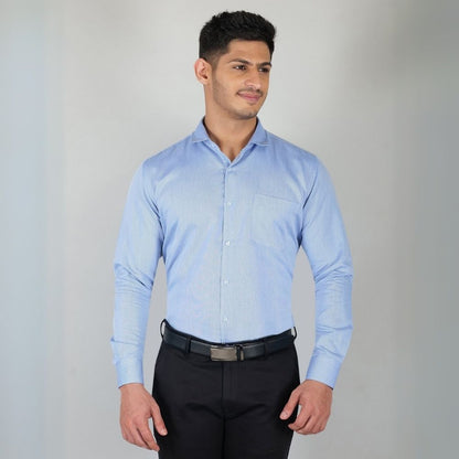 Young & Formal by Cambridge  Formal Shirt – Slim Fit, Full Sleeves | Sharp Business Shirt for Daily Professional Use | YF00007SF