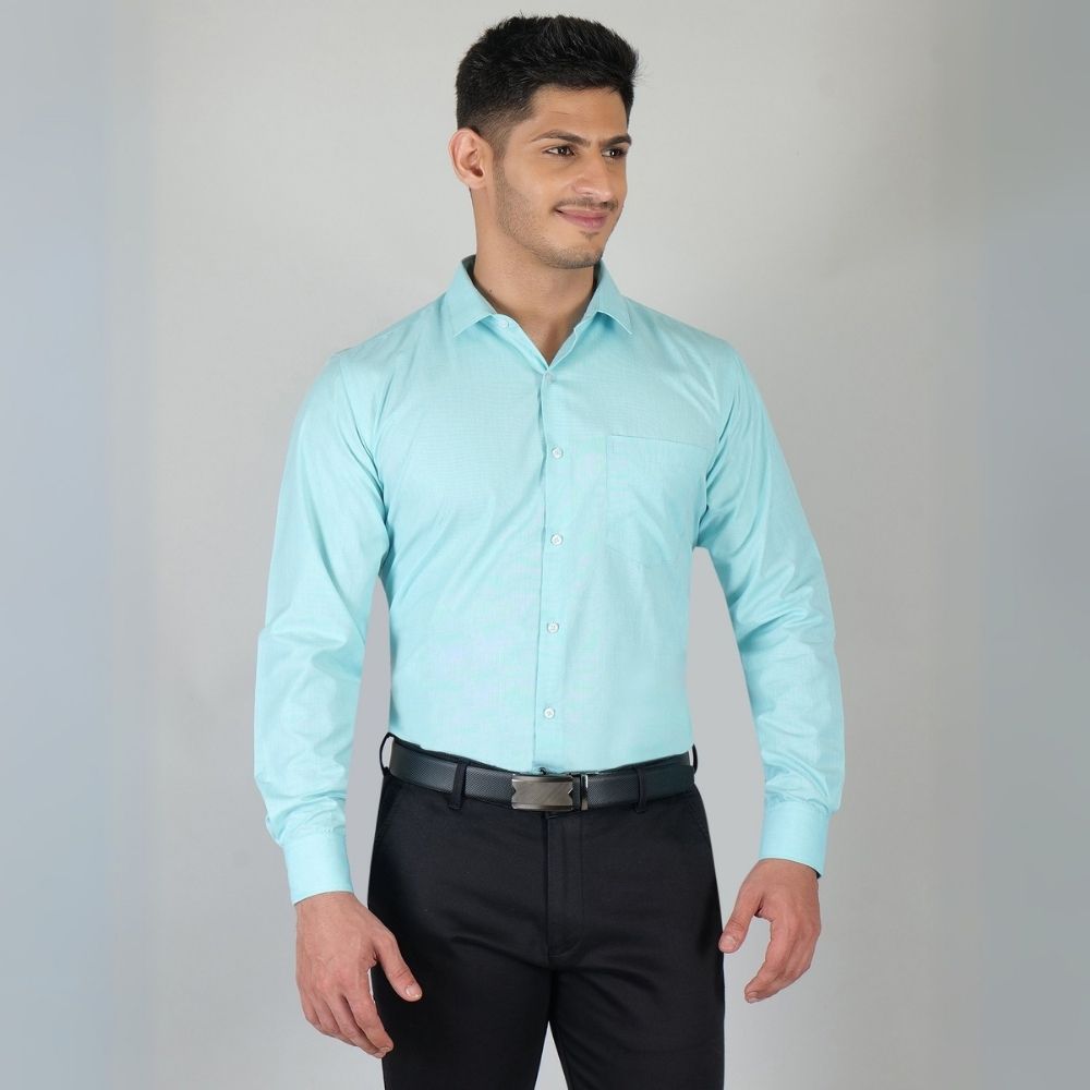 Young & Formal by Cambridge  Classic Formal Shirt – Slim Fit, Full Sleeve | Designed for Desk Days & Quick Business Meetings | YF00010SF