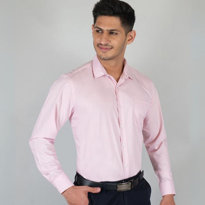 Young & Formal by Cambridge  Formal Shirt – Slim Fit, Full Sleeve | Lightweight and Comfortable for Summer Workdays | YF00008SF