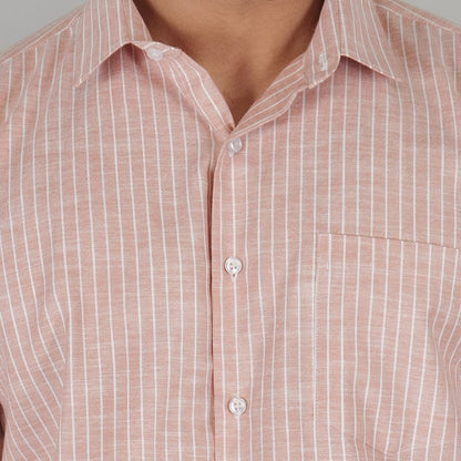 Young & Formal by Cambridge  Striped Formal Shirt – Slim Fit, Long Sleeves | Business Ready for Office & Formal Events | YF00011SF