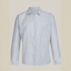 YOUNG & FORMALS by CAMBRIDGE Men's Slim Fit Striped Formal Shirt | Long Sleeve & Spread Collar | Standard Length | Premium Office Wear | Comfortable & Stylish Shirt for Men (YF00016SF)