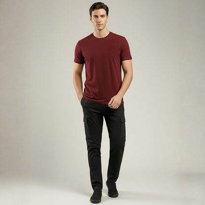 Bamboo Essential: Signature Plain Round Neck T-Shirt (TSBAMBOO)