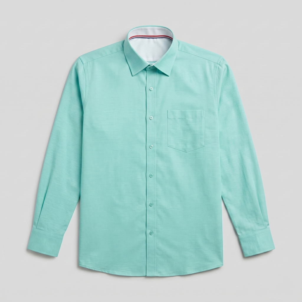 Cambridge Men's Premium Modern Oxford Textured Full Sleeves Formal Shirt (Essen24)