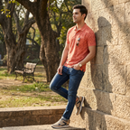 Men's Premium Patterned & Striped Pocket Polo Shirt