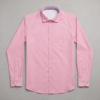 Cambridge Men's Premium Modern Oxford Textured Full Sleeves Formal Shirt (Essen24)