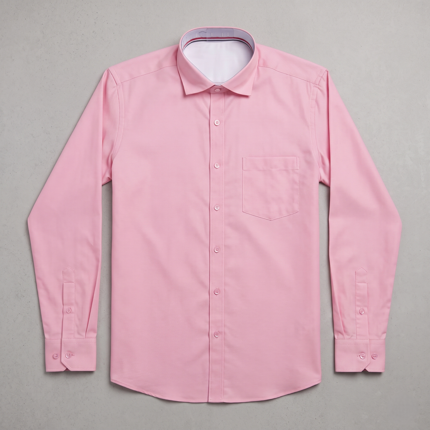 Cambridge Men's Premium Modern Oxford Textured Full Sleeves Formal Shirt (Essen24)