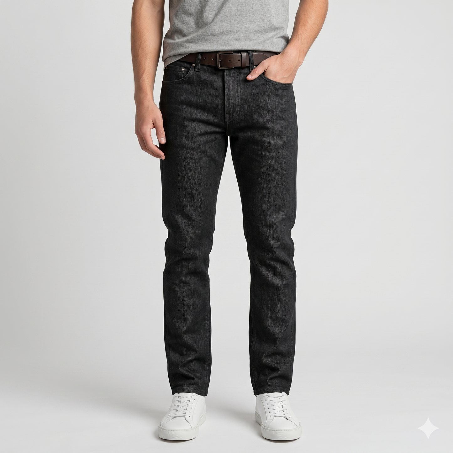 Classic Straight Fit Denim Jeans for Everyday Wear (ESSENJE80A)