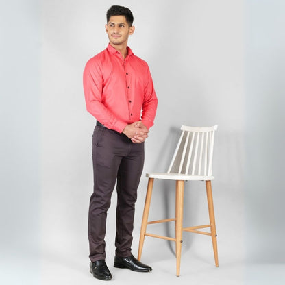 Young & Formal by Cambridge  Formal Shirt – Slim Fit, Long Sleeves | Perfect for Presentations, Interviews & Corporate Use | YF00002SF