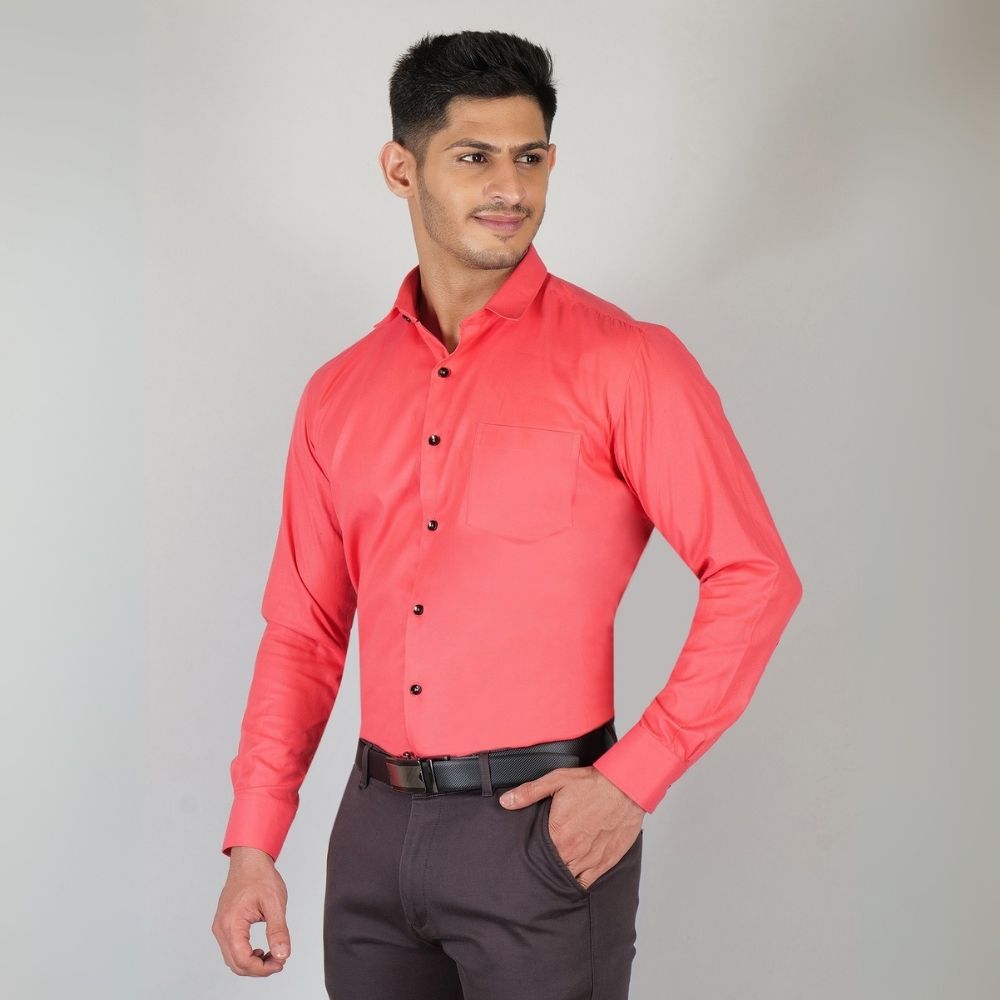 Young & Formal by Cambridge  Formal Shirt – Slim Fit, Long Sleeves | Perfect for Presentations, Interviews & Corporate Use | YF00002SF