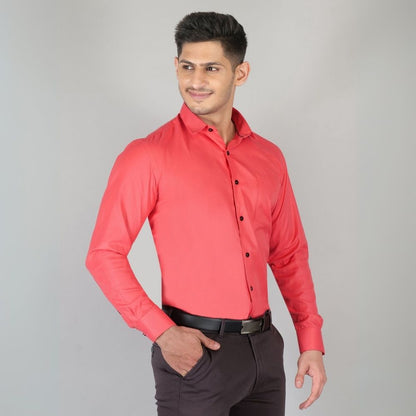 Young & Formal by Cambridge  Formal Shirt – Slim Fit, Long Sleeves | Perfect for Presentations, Interviews & Corporate Use | YF00002SF