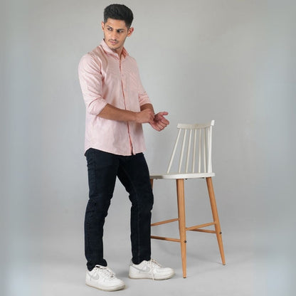 Young & Formal by Cambridge  Striped Formal Shirt – Slim Fit, Full Sleeves | Office Wear with a Stylish Edge | YF00006SF