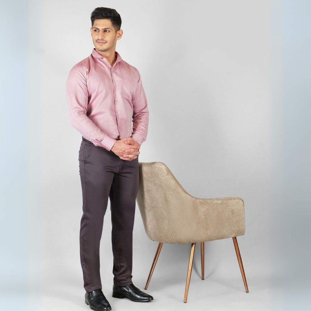 Young & Formal by Cambridge  Formal Shirt – Slim Fit, Full Sleeves | Sharp Business Shirt for Daily Professional Use | YF00007SF
