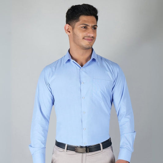 Young & Formal by Cambridge  Classic Formal Shirt – Slim Fit, Full Sleeve | Designed for Desk Days & Quick Business Meetings | YF00010SF