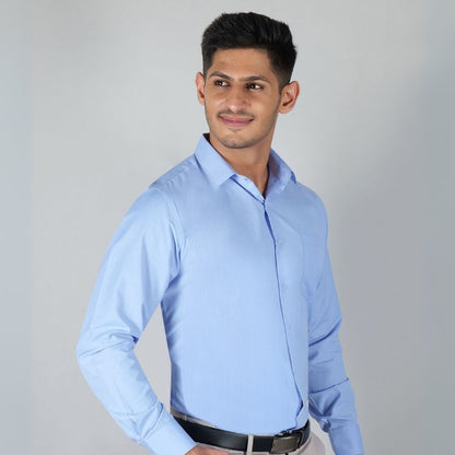 Young & Formal by Cambridge  Classic Formal Shirt – Slim Fit, Full Sleeve | Designed for Desk Days & Quick Business Meetings | YF00010SF