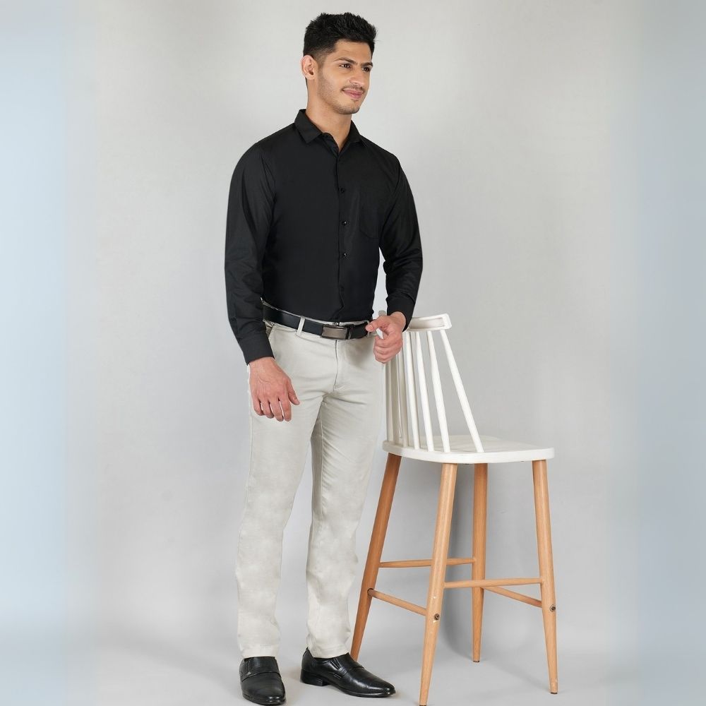 Young & Formal by Cambridge  Formal Shirt – Slim Fit, Full Sleeve | Lightweight and Comfortable for Summer Workdays | YF00008SF