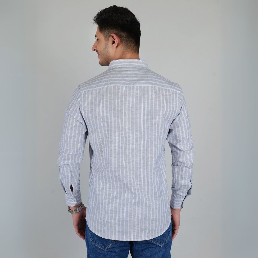 Young & Formal by Cambridge  Striped Shirt – Slim Fit, Full Sleeve | Ideal for Conferences & Evening Networking | YF00012SF
