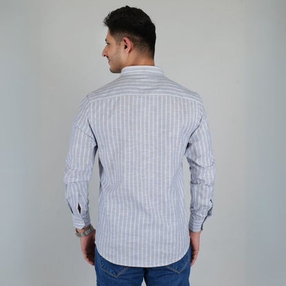 Young & Formal by Cambridge  Striped Shirt – Slim Fit, Full Sleeve | Ideal for Conferences & Evening Networking | YF00012SF