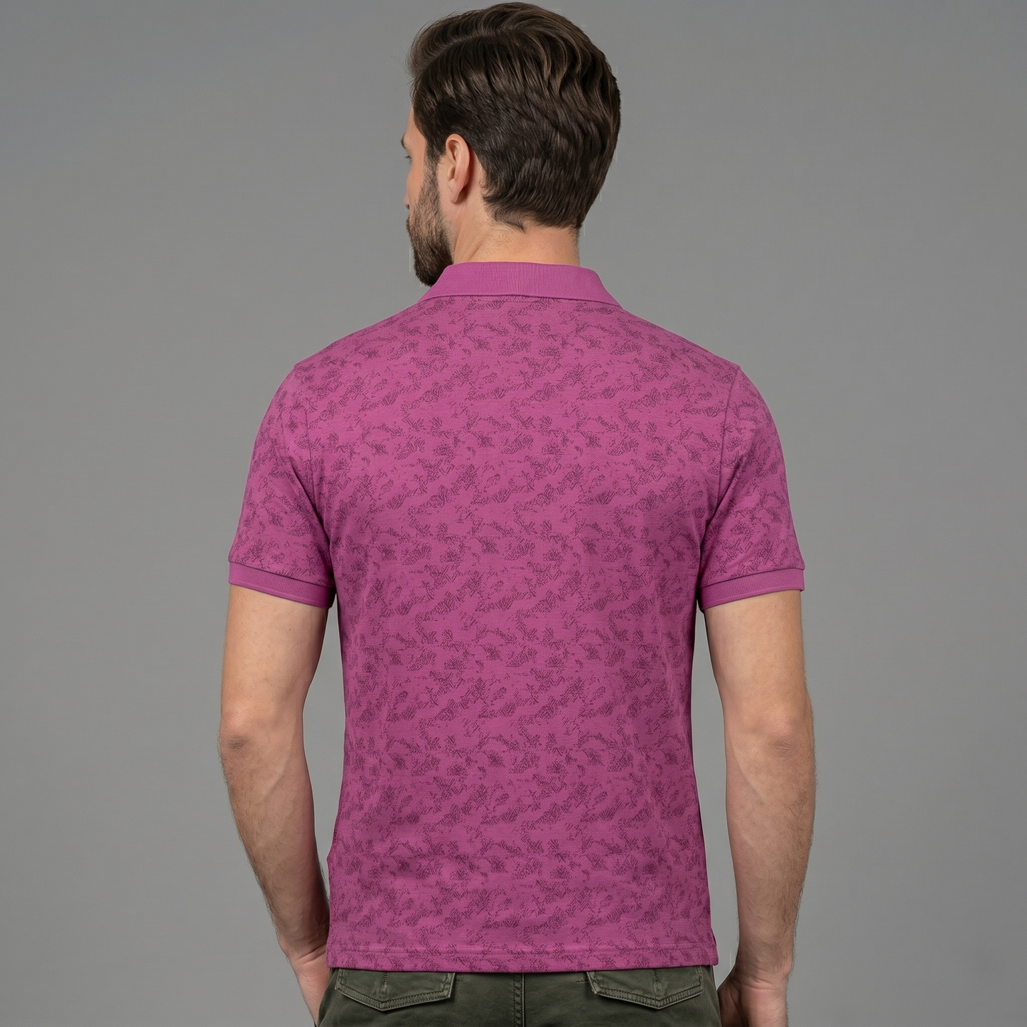 Men's Premium Patterned & Striped Pocket Polo Shirt